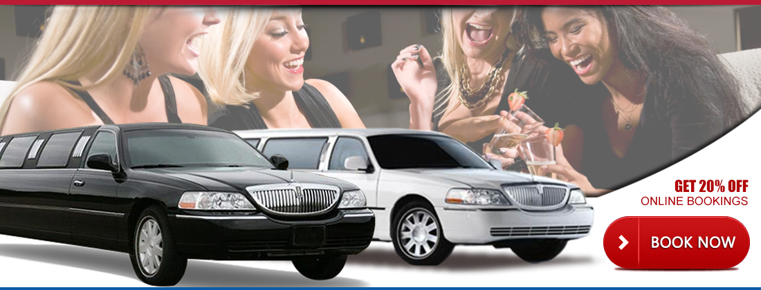 Black and white stretch limousines for group and special occasion travel